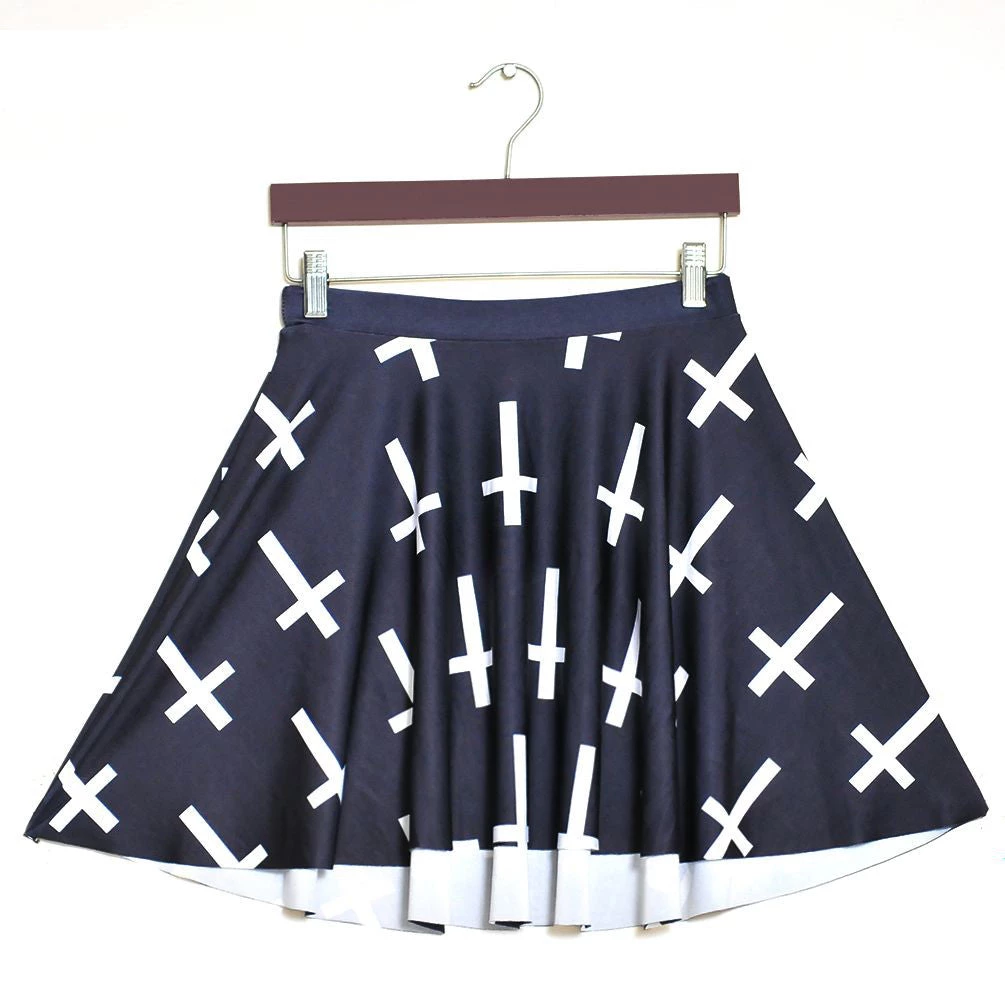 Cradle Of Goth SKIRTS Crosses Skirt ✝️✝️✝️ 1 Cradle Of Goth SKIRTS Crosses Skirt ✝️✝️✝️