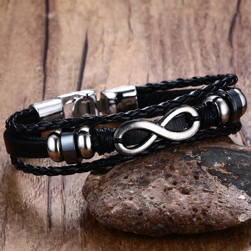 Cradle Of Goth BRACELETS Darkness Infinity Bracelet 2 Cradle Of Goth BRACELETS Darkness Infinity Bracelet