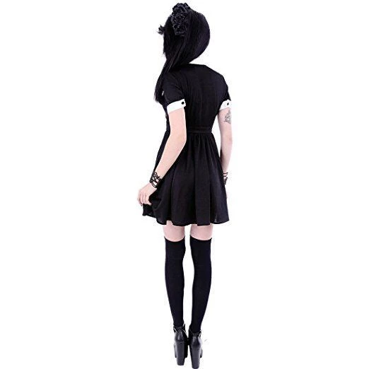 Cradle Of Goth Vintage Goth Uniform Dress (plus Size Available) DRESSES 3 Cradle Of Goth Vintage Goth Uniform Dress (plus Size Available) DRESSES