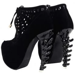 Cradle Of Goth Spider Web Boots