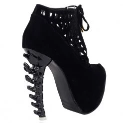 Cradle Of Goth Spider Web Boots