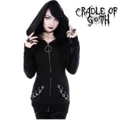 Cradle Of Goth Gothic Rings Hoodie (plus Sizes Available)