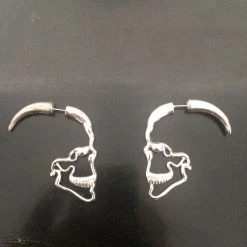 Cradle Of Goth Skull Earrings
