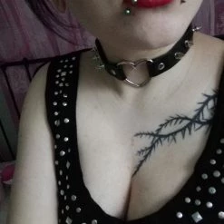 Cradle Of Goth Heart With Spikes Choker CHOKERS 11 Cradle Of Goth Heart With Spikes Choker CHOKERS