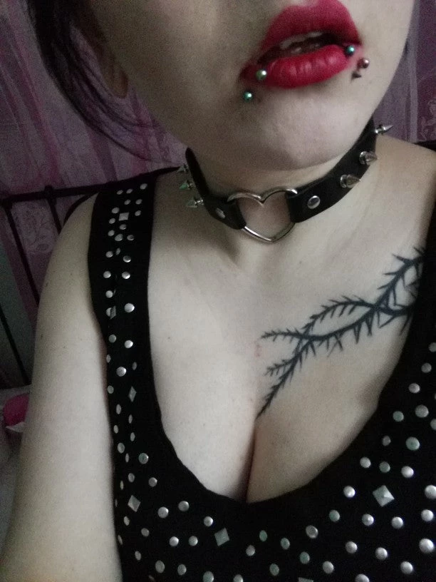 Cradle Of Goth Heart With Spikes Choker CHOKERS 6 Cradle Of Goth Heart With Spikes Choker CHOKERS