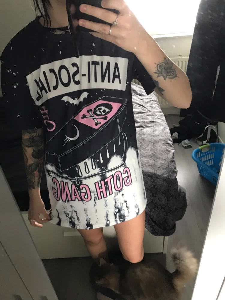 Cradle Of Goth Anti-Social Goth T-shirt 3 Cradle Of Goth Anti-Social Goth T-shirt