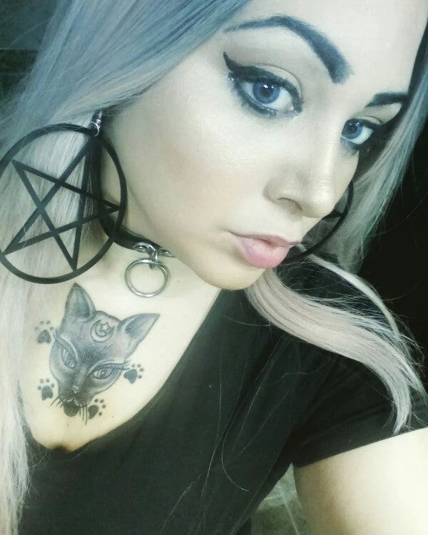 Cradle Of Goth Pentagram Earrings 2 Cradle Of Goth Pentagram Earrings