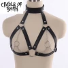 Cradle Of Goth Servant Ring Cage Bra Harness