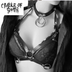 Cradle Of Goth CAGE BRAS & HARNESSES Dragon Ring Harness 3