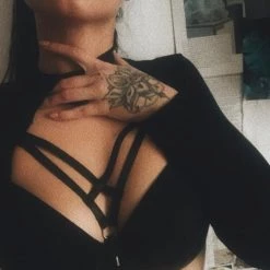 Cradle Of Goth CAGE BRAS & HARNESSES Handmade Harness Bra