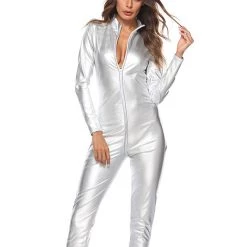 Cradle Of Goth Sleek Lady Full Bodysuit (Vegan Leather) (plus Size) LINGERIE