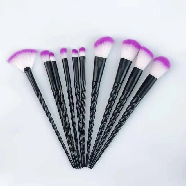 Cradle Of Goth Make Up Unicorn Makeup Brushes Set (10 Pieces, Vegan) 2 Cradle Of Goth Make Up Unicorn Makeup Brushes Set (10 Pieces, Vegan)