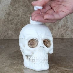Cradle Of Goth BATH Skull Liquid Soap Bottle