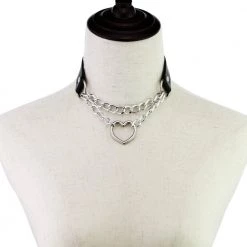 Cradle Of Goth CHOKERS Heart On A Chain Chocker