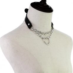 Cradle Of Goth CHOKERS Heart On A Chain Chocker