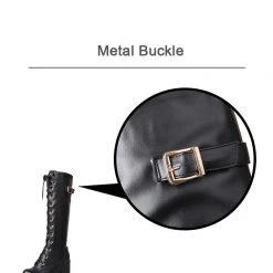 Cradle Of Goth Knee High Goth Boots (Vegan Leather) 16 Cradle Of Goth Knee High Goth Boots (Vegan Leather)