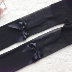 Cradle Of Goth Black Bow Tights 8 Cradle Of Goth Black Bow Tights