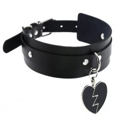 Cradle Of Goth CHOKERS Black Heart Choker