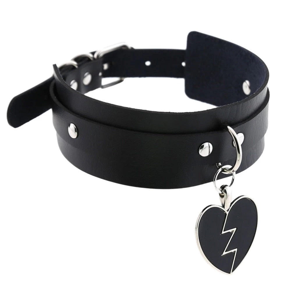 Cradle Of Goth CHOKERS Black Heart Choker 2 Cradle Of Goth CHOKERS Black Heart Choker