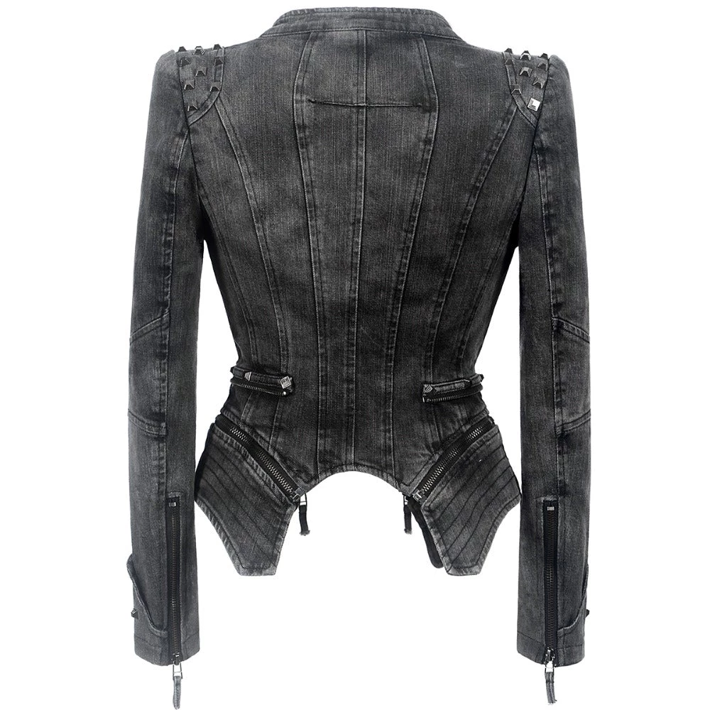 Cradle Of Goth The Tough Chick Jacket (Vegan) COATS & JACKETS 5 Cradle Of Goth The Tough Chick Jacket (Vegan) COATS & JACKETS