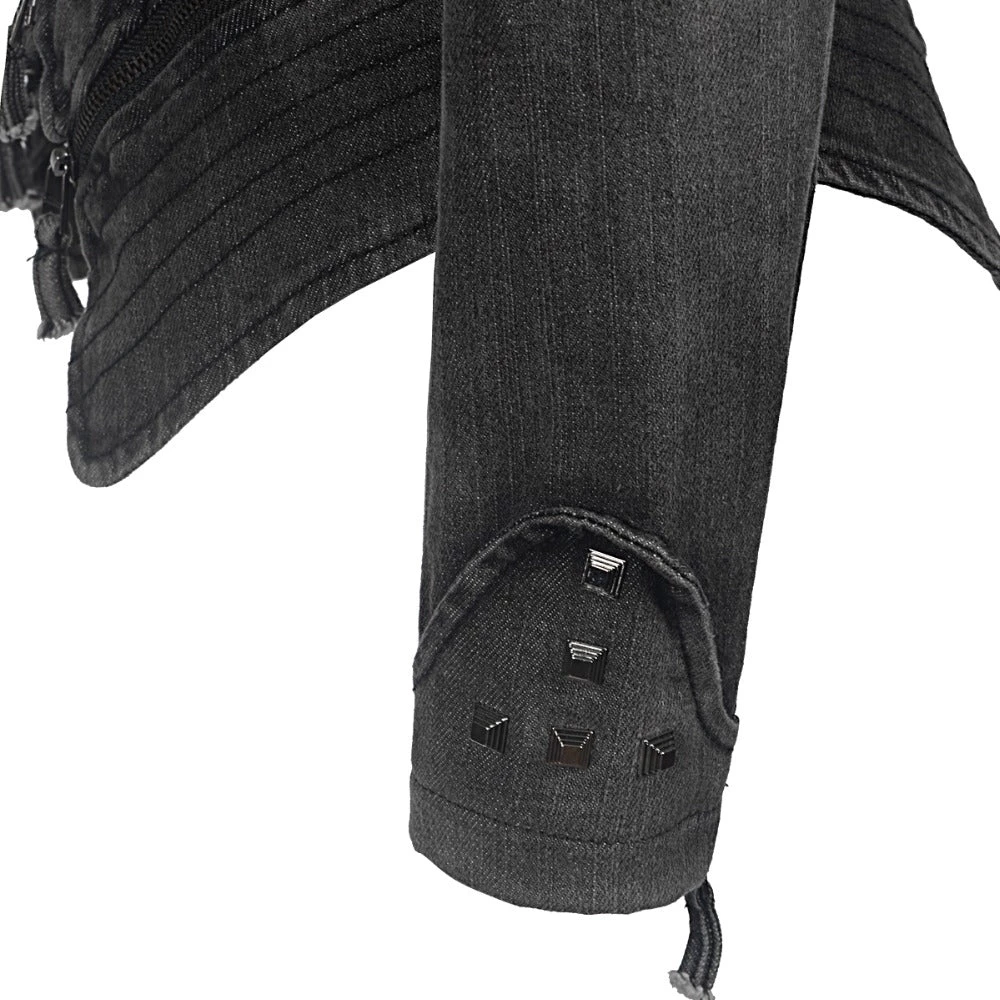 Cradle Of Goth The Tough Chick Jacket (Vegan) COATS & JACKETS 2 Cradle Of Goth The Tough Chick Jacket (Vegan) COATS & JACKETS