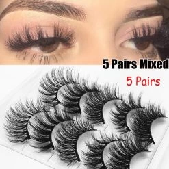 Cradle Of Goth 5 Pairs 3D Eyelashes (Cruelty-Free) Make Up