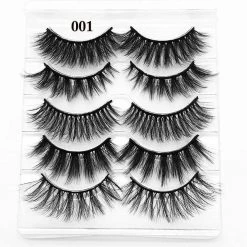 Cradle Of Goth 5 Pairs 3D Eyelashes (Cruelty-Free) Make Up