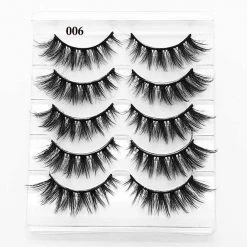 Cradle Of Goth 5 Pairs 3D Eyelashes (Cruelty-Free) Make Up