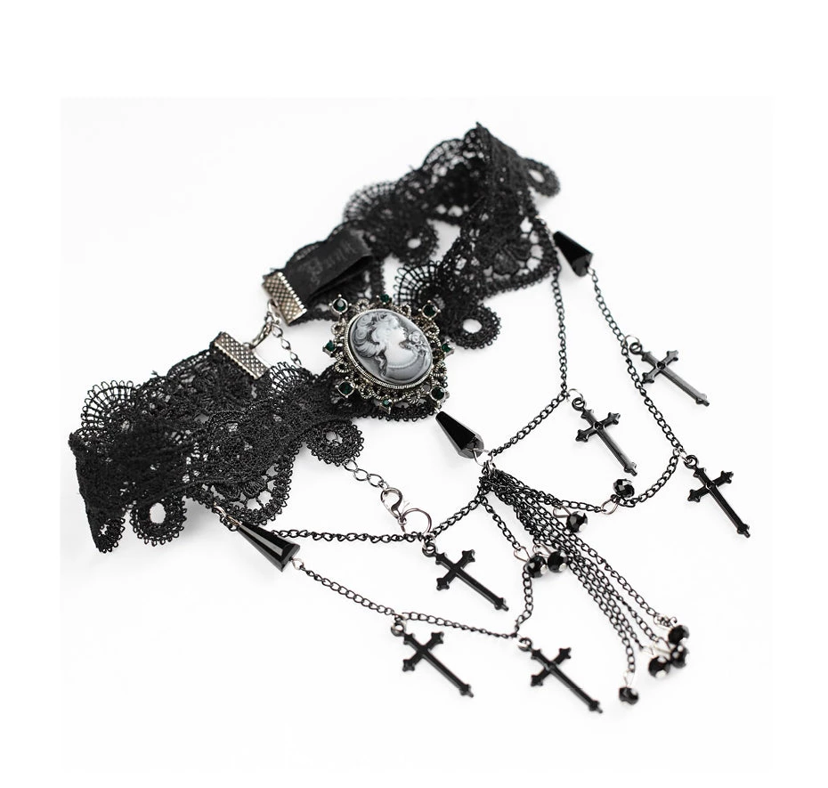 Cradle Of Goth NECKLACES Graveyard Necklace (handmade) 4 Cradle Of Goth NECKLACES Graveyard Necklace (handmade)