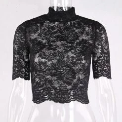 Cradle Of Goth Mesh Blouse SHIRTS