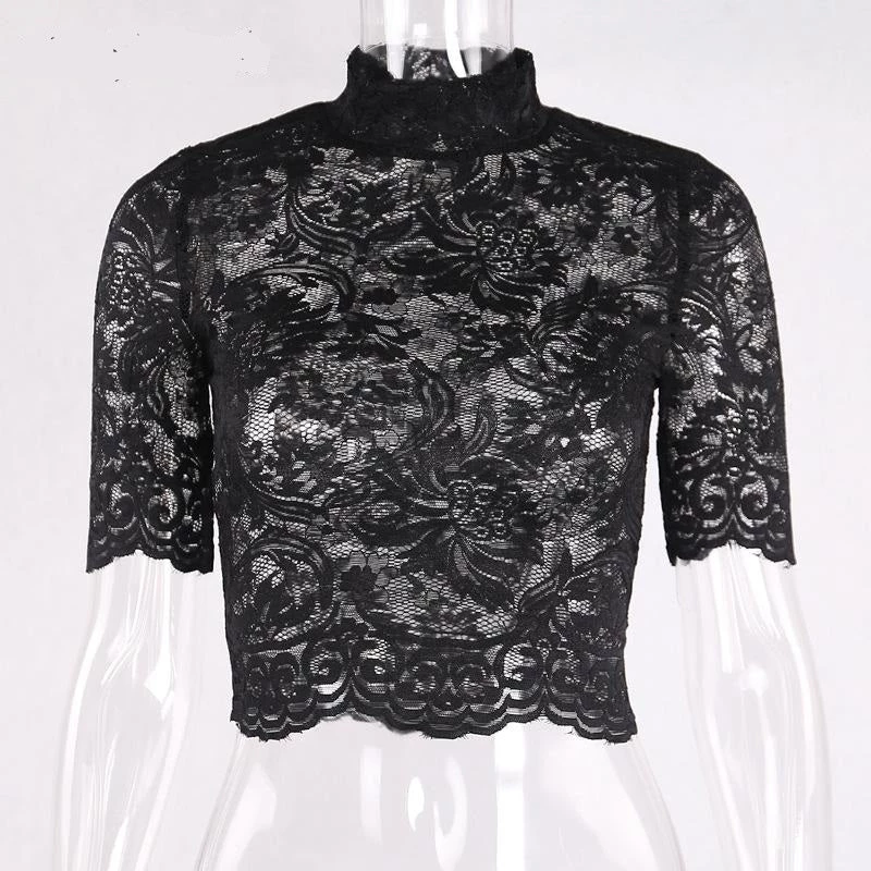 Cradle Of Goth Mesh Blouse SHIRTS 1 Cradle Of Goth Mesh Blouse SHIRTS