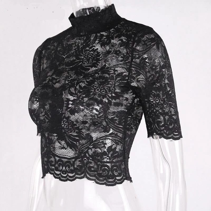 Cradle Of Goth Mesh Blouse SHIRTS 3 Cradle Of Goth Mesh Blouse SHIRTS