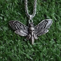 Cradle Of Goth Moth Necklace