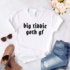 Cradle Of Goth SHIRTS Big Tiddie Goth Gf T-shirt