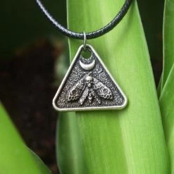 Cradle Of Goth Moth Necklace