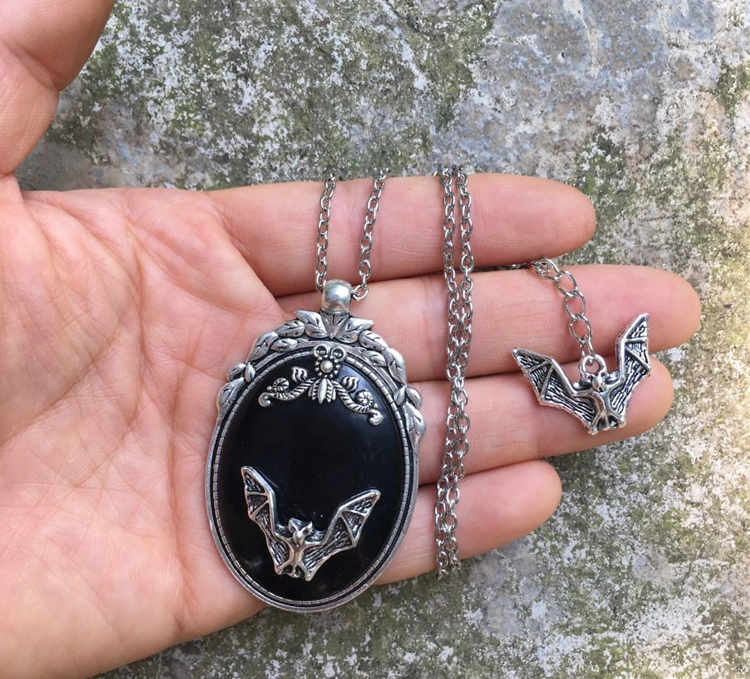 Cradle Of Goth Gothic Bat Necklace 6 Cradle Of Goth Gothic Bat Necklace