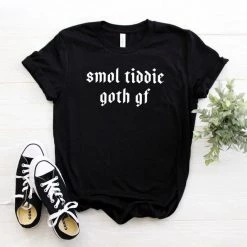 Cradle Of Goth Smol Tiddie Goth Gf T-shirt (plus Sizes Available)