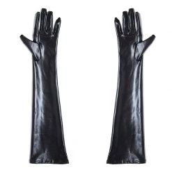 Cradle Of Goth Wet Look Long Gloves LINGERIE
