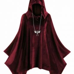 Cradle Of Goth Velvet Poncho (plus Sizes Available) HOODIES & SWEATERS