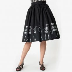 Cradle Of Goth SKIRTS Dancing Skeletons Skirt