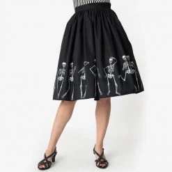 Cradle Of Goth SKIRTS Dancing Skeletons Skirt