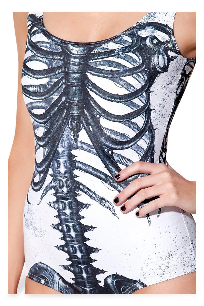 Cradle Of Goth GOTH SWIMWEAR Skeleton One-piece 7 Cradle Of Goth GOTH SWIMWEAR Skeleton One-piece