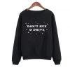 Cradle Of Goth Don't Hex And Drive Sweatshirt