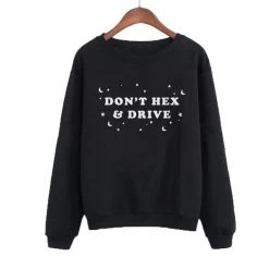 Cradle Of Goth Don't Hex And Drive Sweatshirt