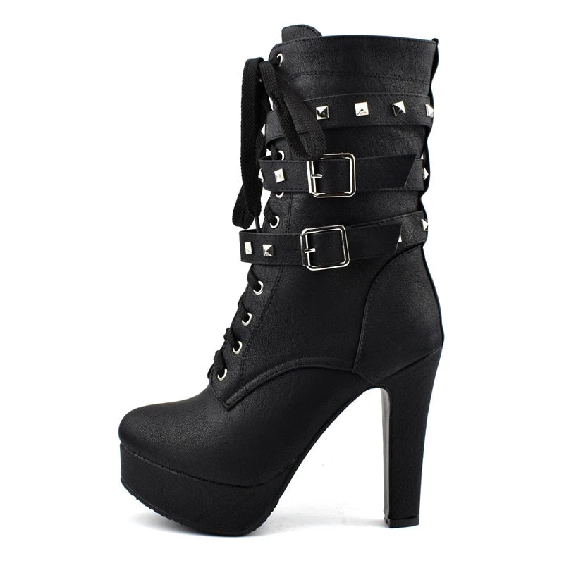 Cradle Of Goth Platform Boots (Handmade & Vegan) SHOES 9 Cradle Of Goth Platform Boots (Handmade & Vegan) SHOES