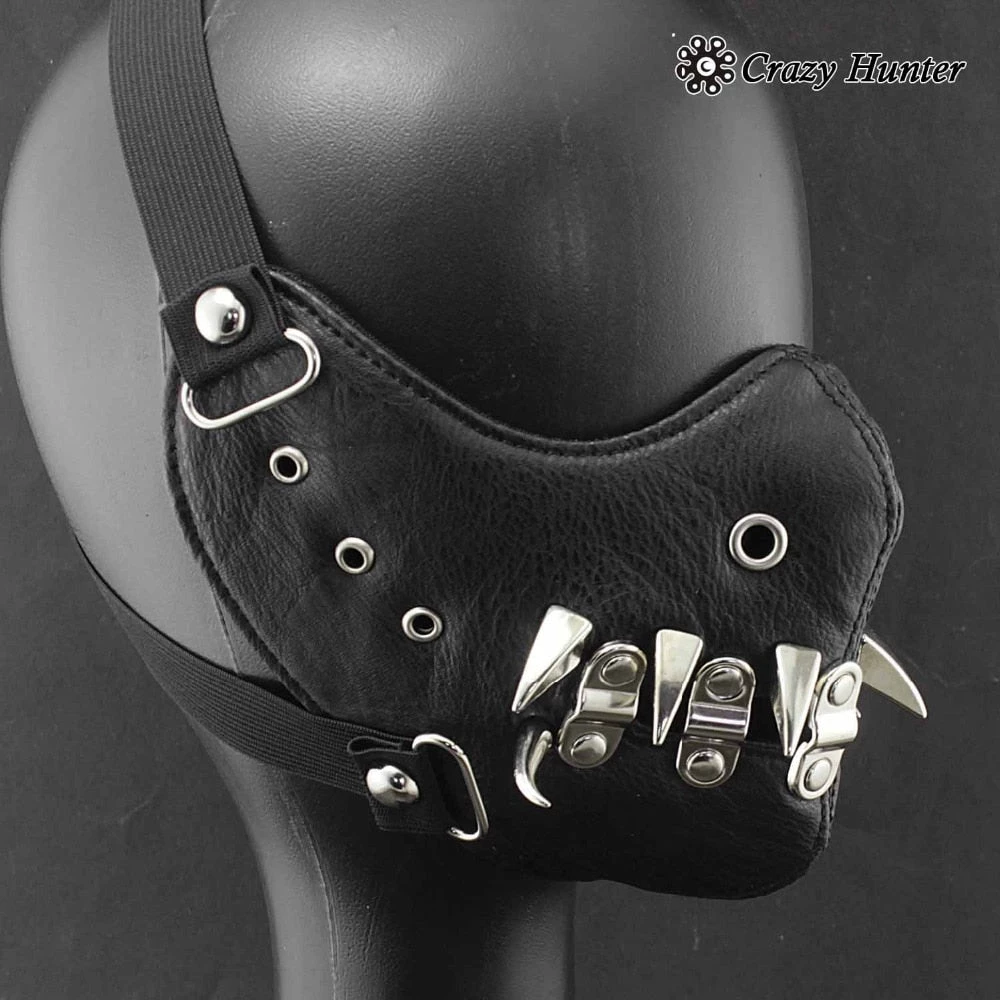 Cradle Of Goth Spike Mask (Vegan Leather) MASKS 2 Cradle Of Goth Spike Mask (Vegan Leather) MASKS