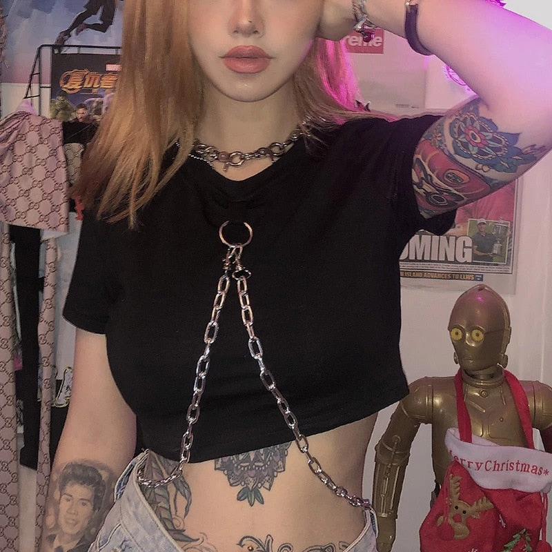 Cradle Of Goth Chained Goth Top SHIRTS 1 Cradle Of Goth Chained Goth Top SHIRTS