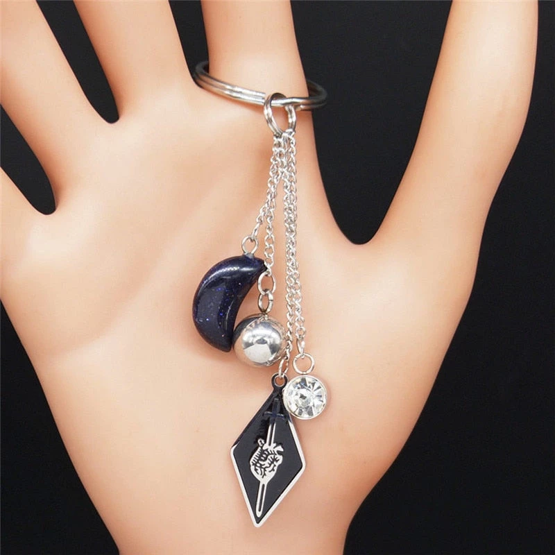 Cradle Of Goth Witchy Amulet Keychain KEYCHAINS 1 Cradle Of Goth Witchy Amulet Keychain KEYCHAINS