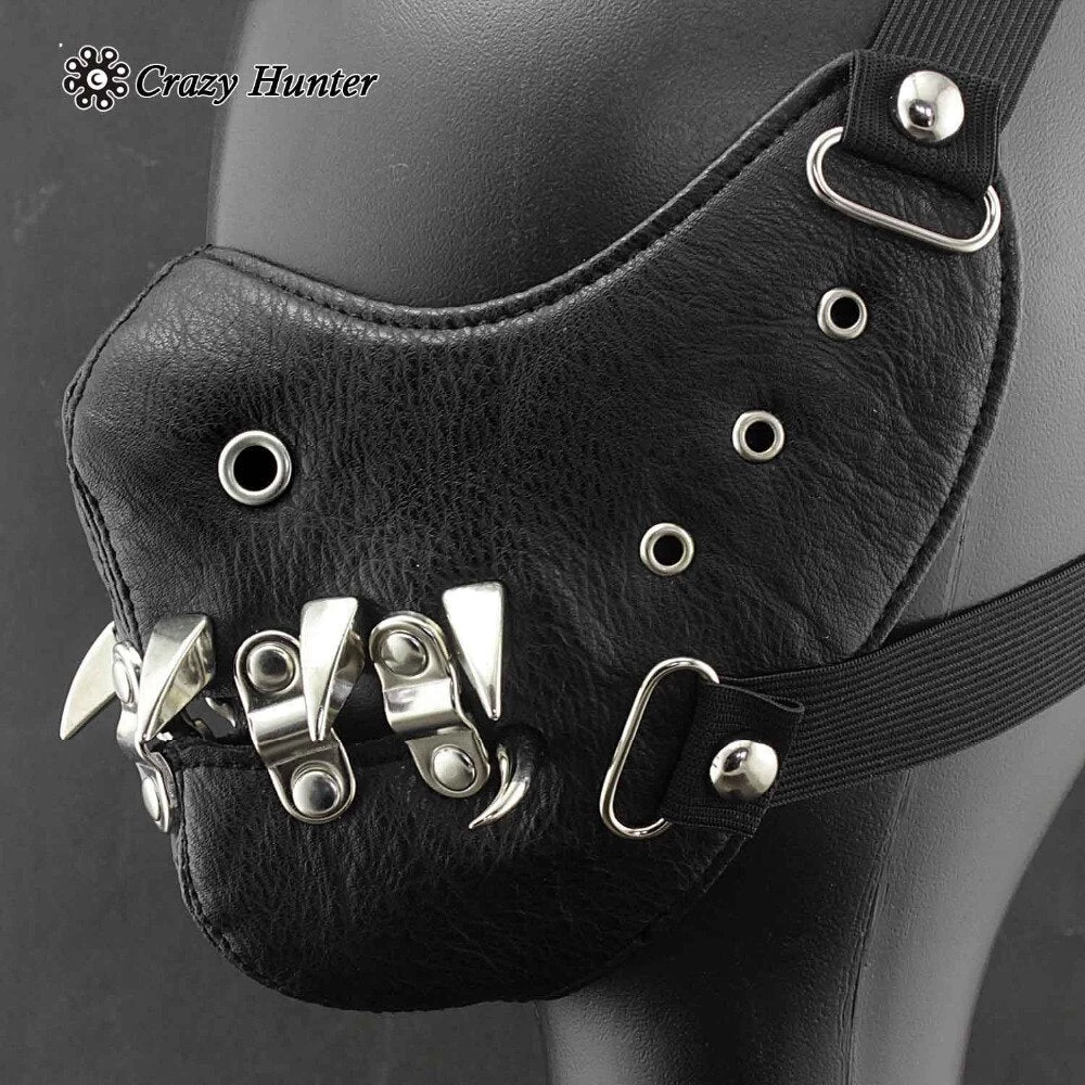 Cradle Of Goth Spike Mask (Vegan Leather) MASKS 4 Cradle Of Goth Spike Mask (Vegan Leather) MASKS