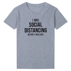 Cradle Of Goth I Was Social Distancing Before It Was Cool T-shirt SHIRTS